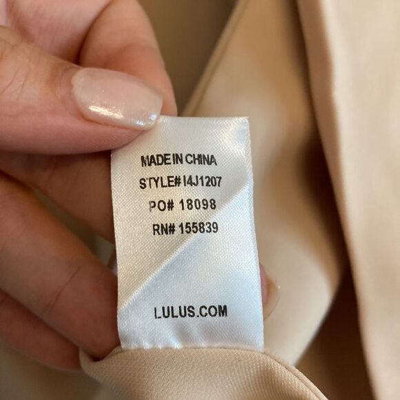 NWT- Lulus cream open draped-Lightweight Miss Punctuality  blazer- Size XS - Picture 11 of 15